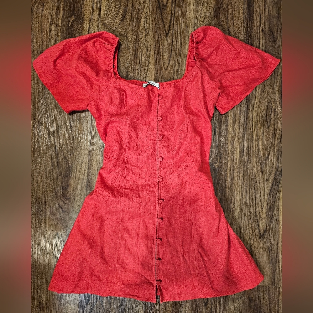 Abercrombie & Fitch Petite Linen Blend Dress
